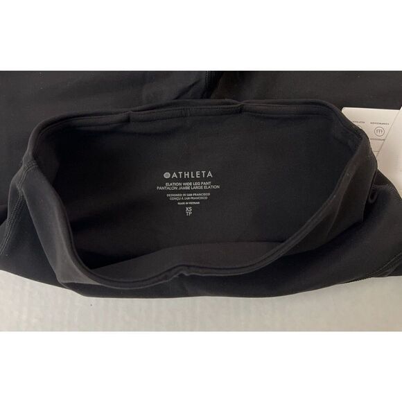 ATHLETA 798650 Elation Wide Leg Pant SIZE XS Black - Picture 9 of 14